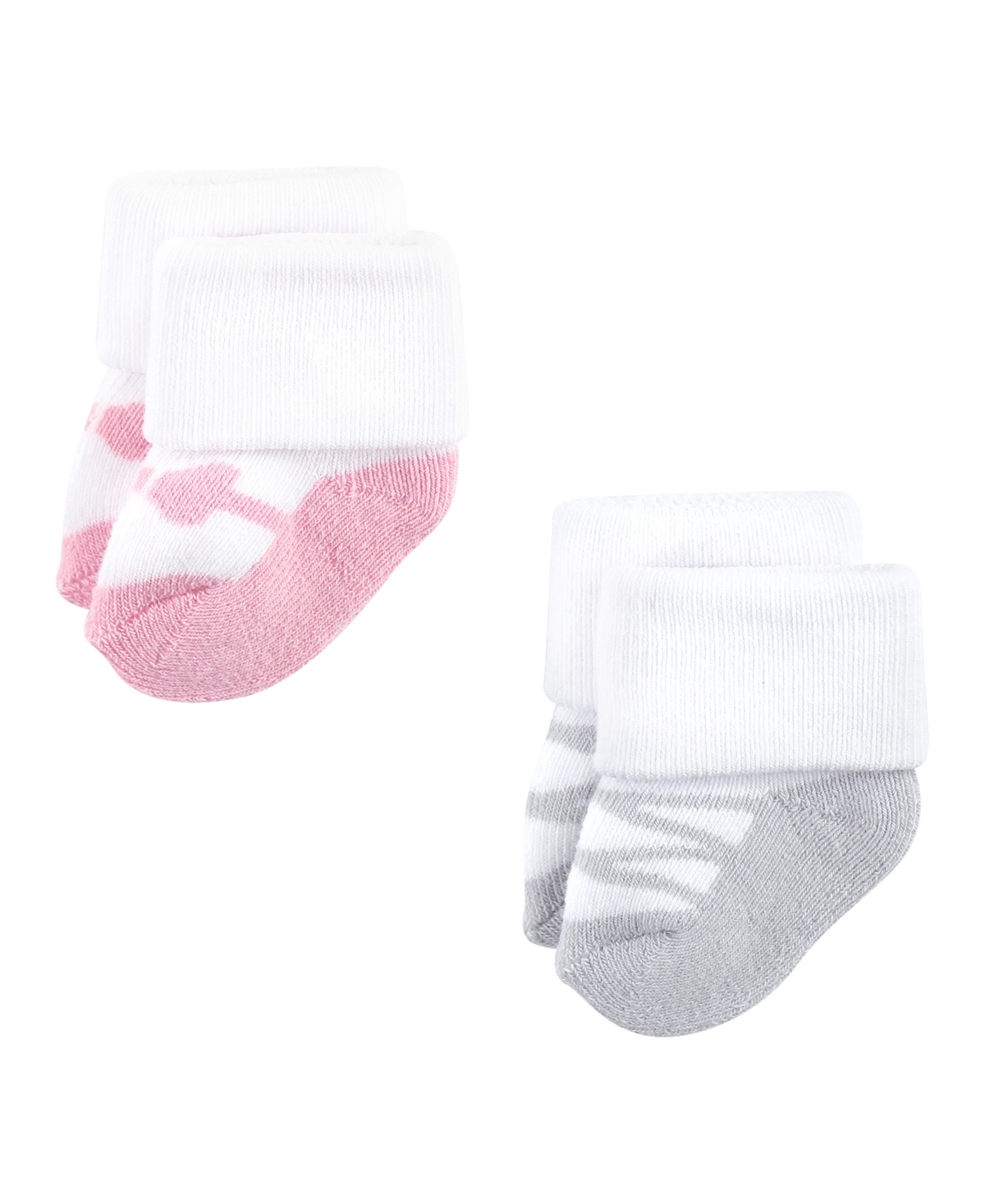 Luvable Friends Baby Girls Cotton Terry Socks Bundle