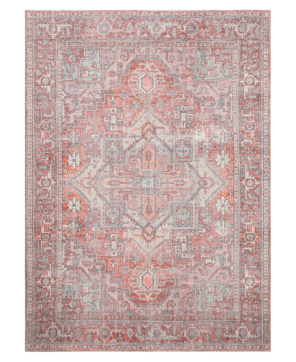 Kaleen Vera VER01 5' x 7'6in Area Rug - Coral