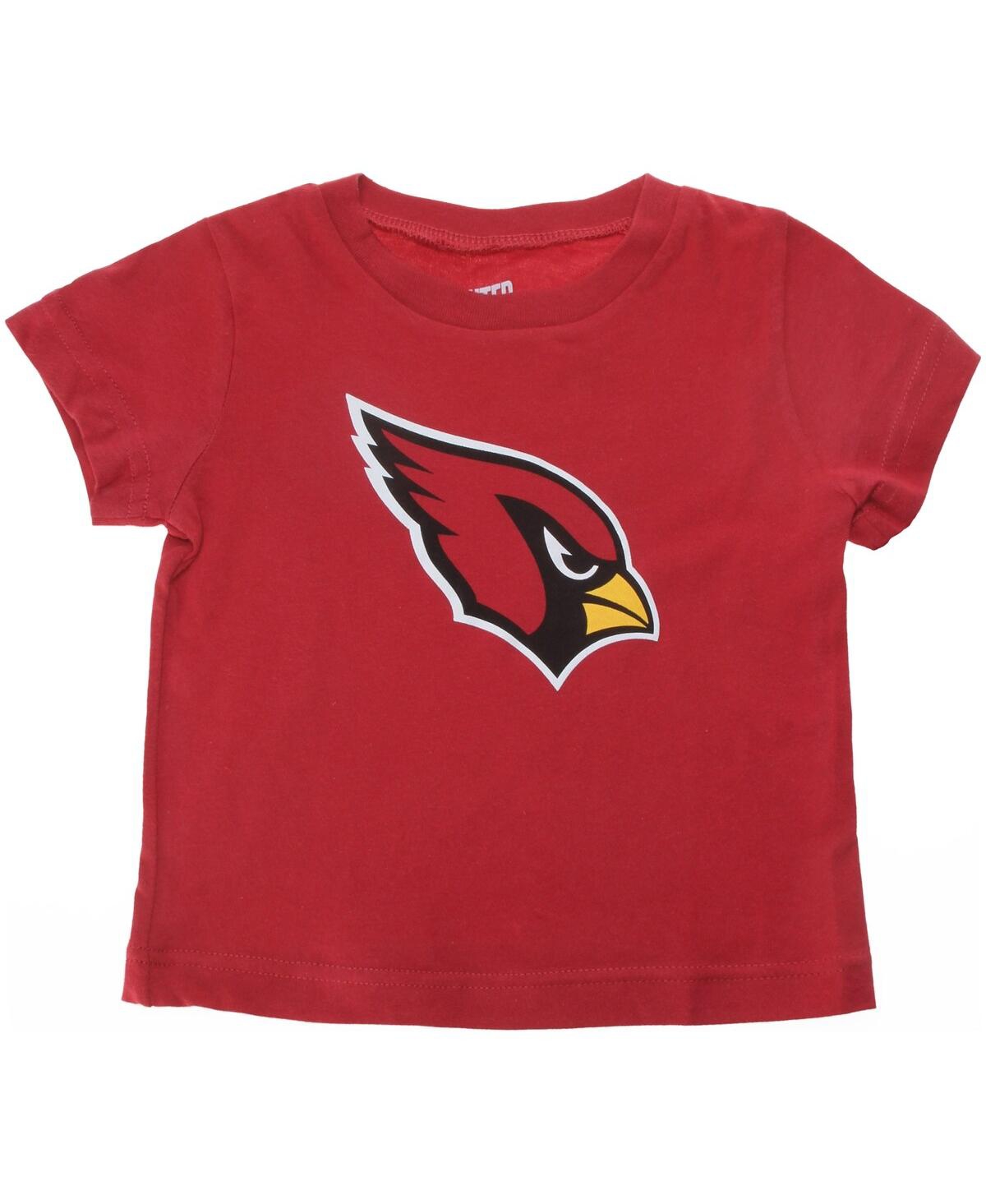 Outerstuff Babies' Infant Boys And Girls Cardinal Arizona Cardinals Team Logo T-shirt