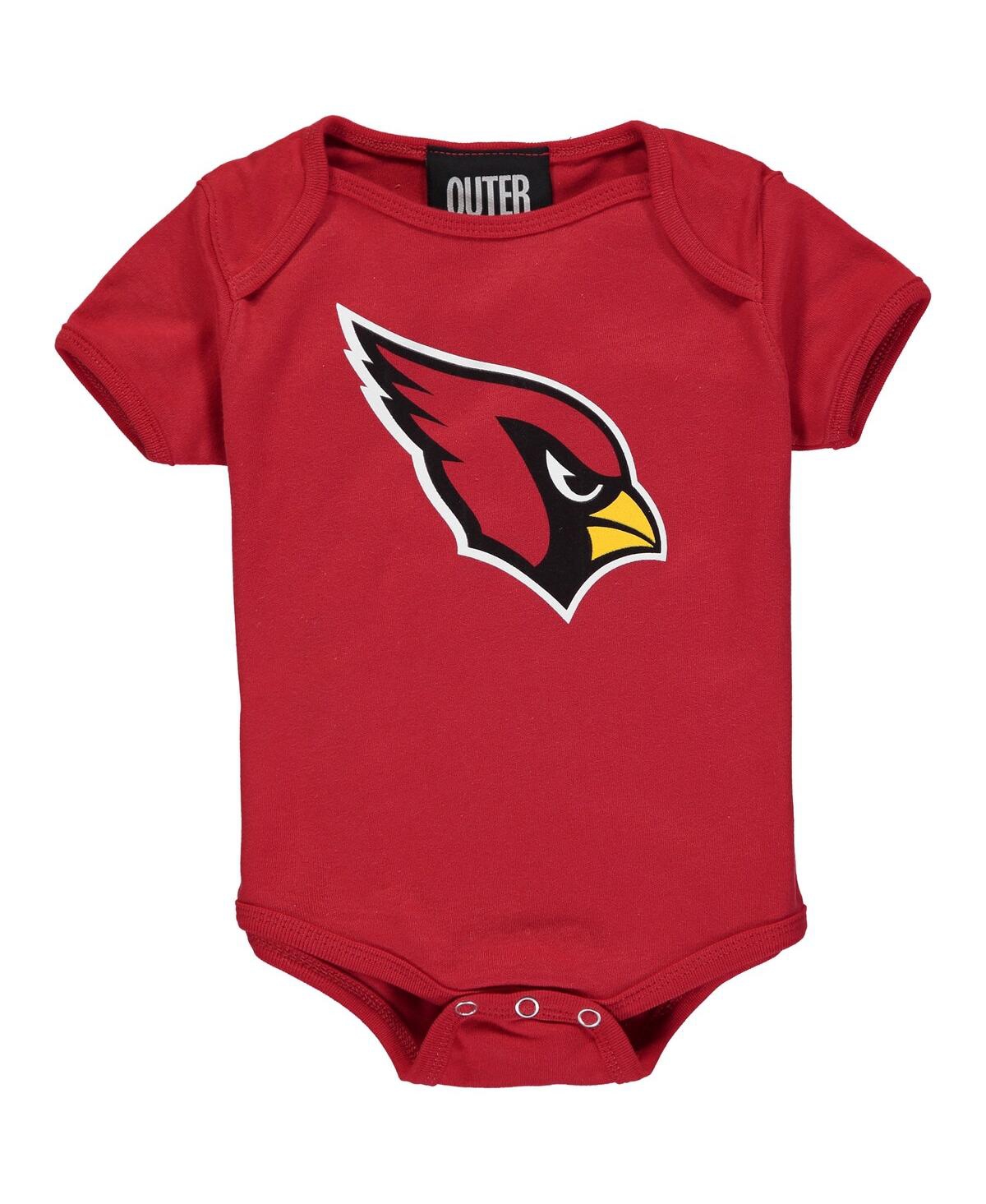 Shop Outerstuff Newborn Boys And Girls Cardinal Arizona Cardinals Team Logo Bodysuit