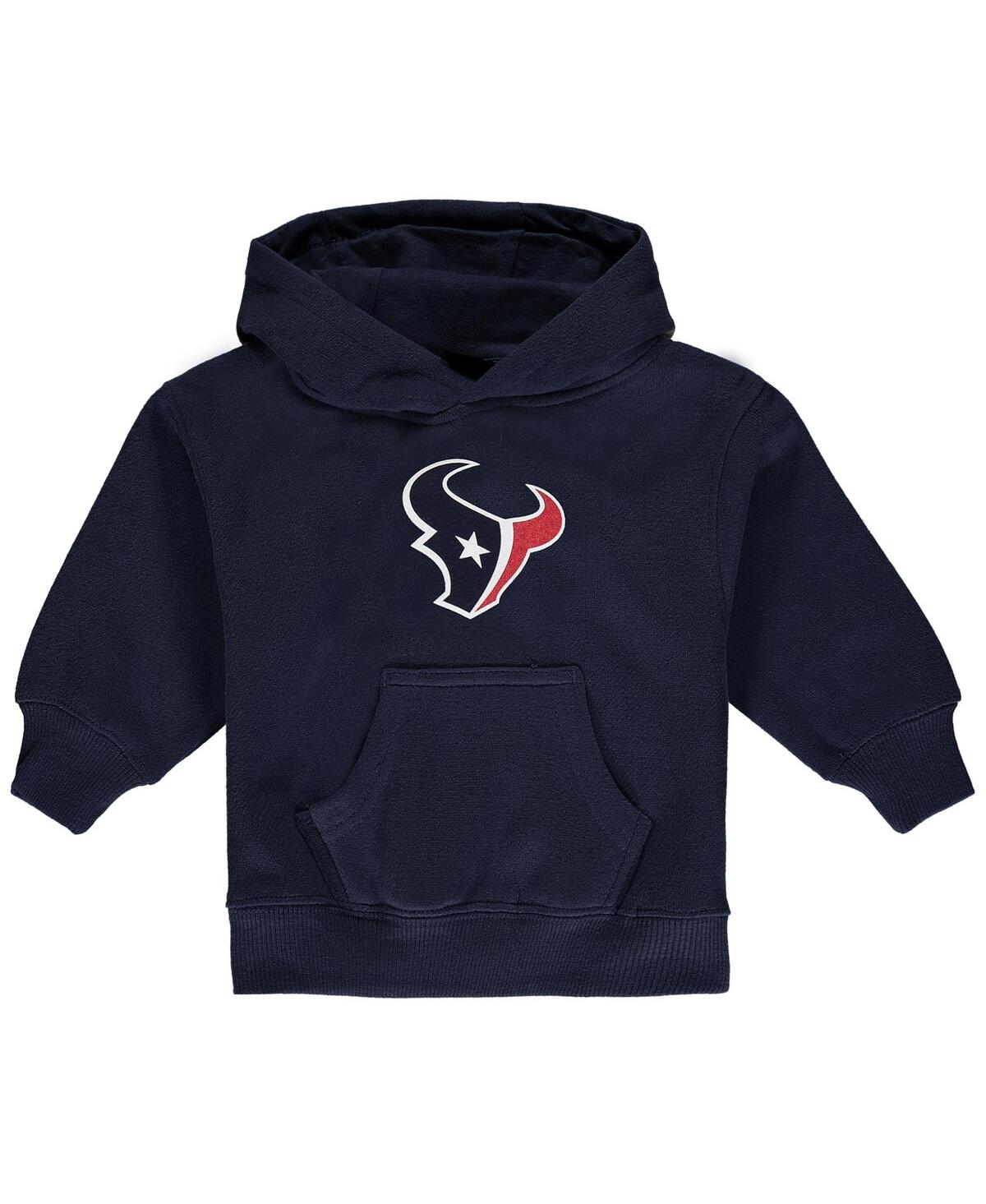 Outerstuff Babies' Toddler Boys And Girls Navy Houston Texans Team Logo Pullover Hoodie