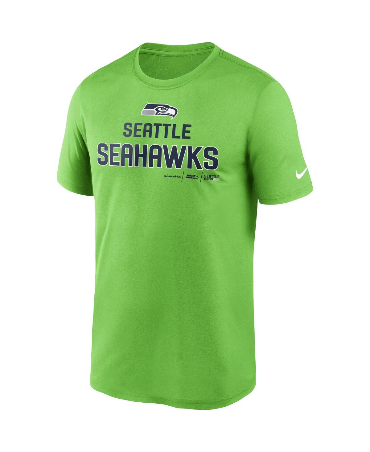 Shop Nike Men's  Neon Green Seattle Seahawks Legend Community Performance T-shirt