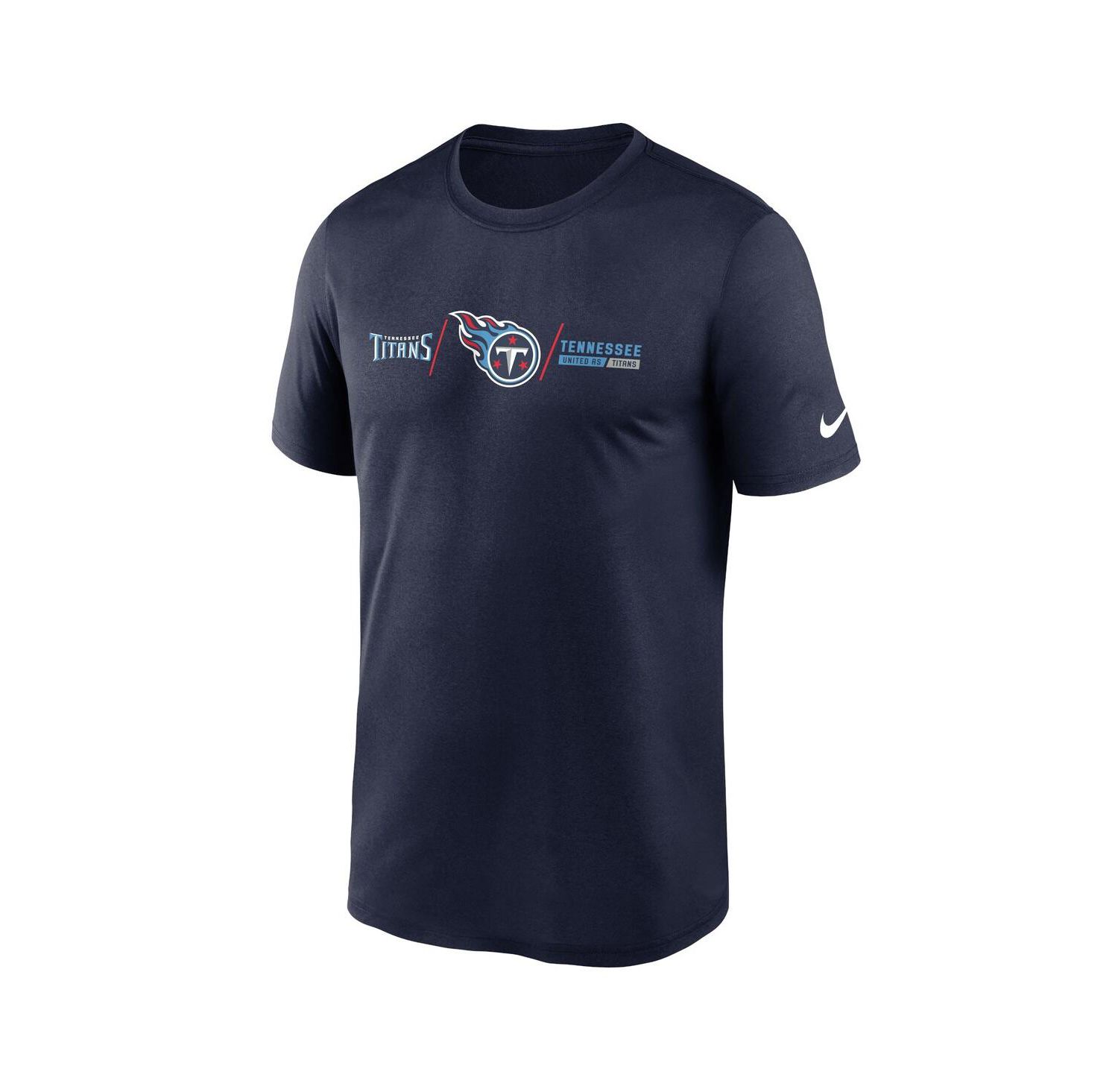 Men's Navy Tennessee Titans Horizontal Lockup Legend T-shirt