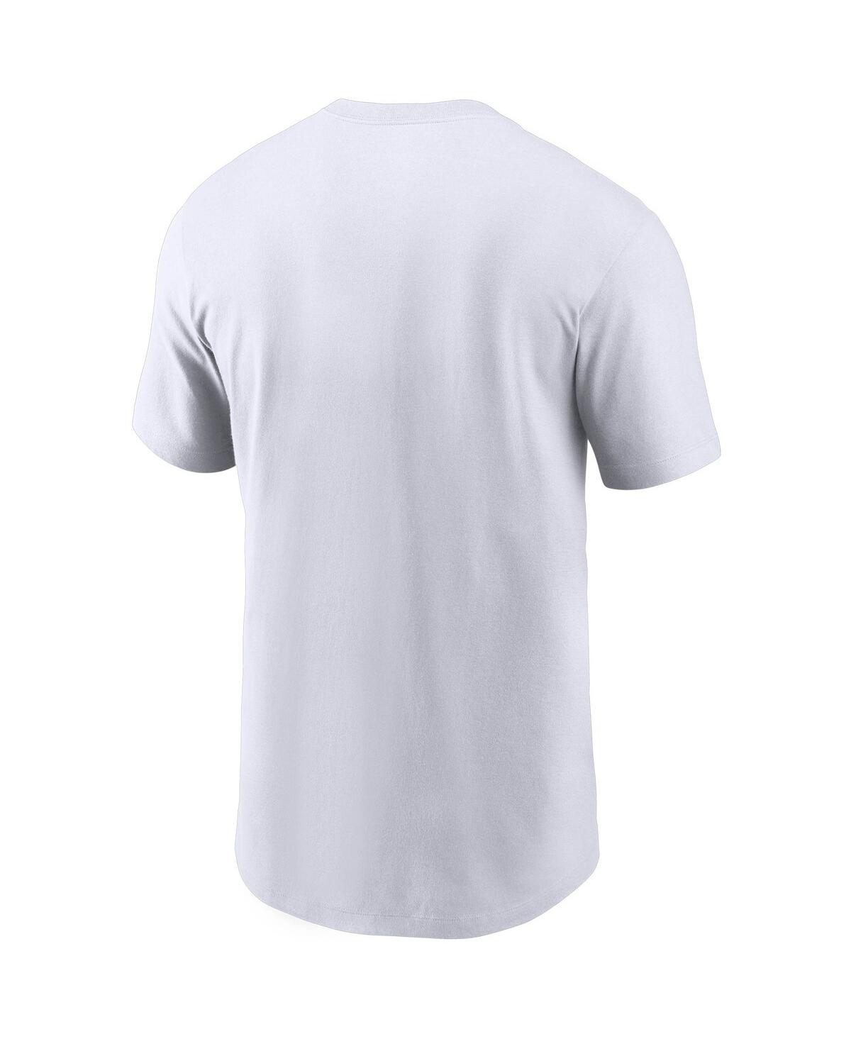Shop Nike Men's  White New York Giants Primary Logo T-shirt