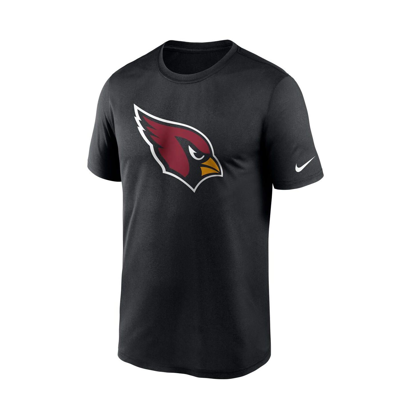 Мужская футболка Nike Black Arizona Cardinals Logo Essential Legend Performance — фото 3