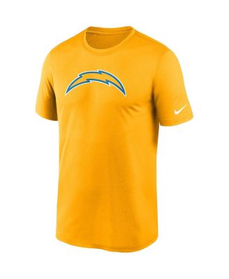 Men's Gold Los Angeles Chargers Logo Essential Legend Performance T-shirt