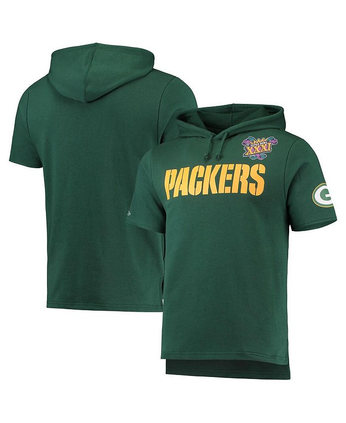 Men's Green Bay Packers Mitchell & Ness Green Undeniable Full-Zip  Windbreaker Hoodie