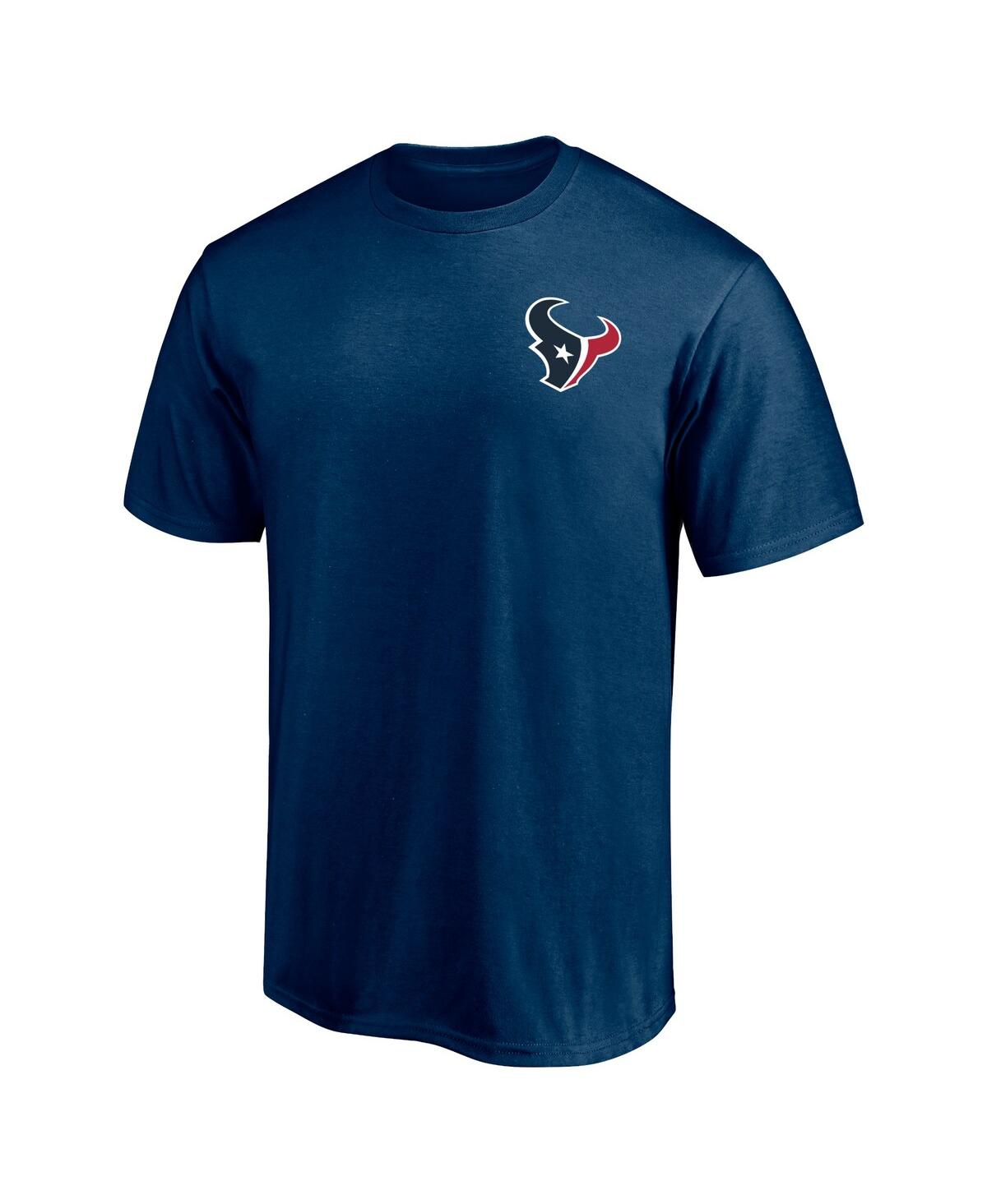 Shop Fanatics Men's  Navy Houston Texans #1 Dad T-shirt