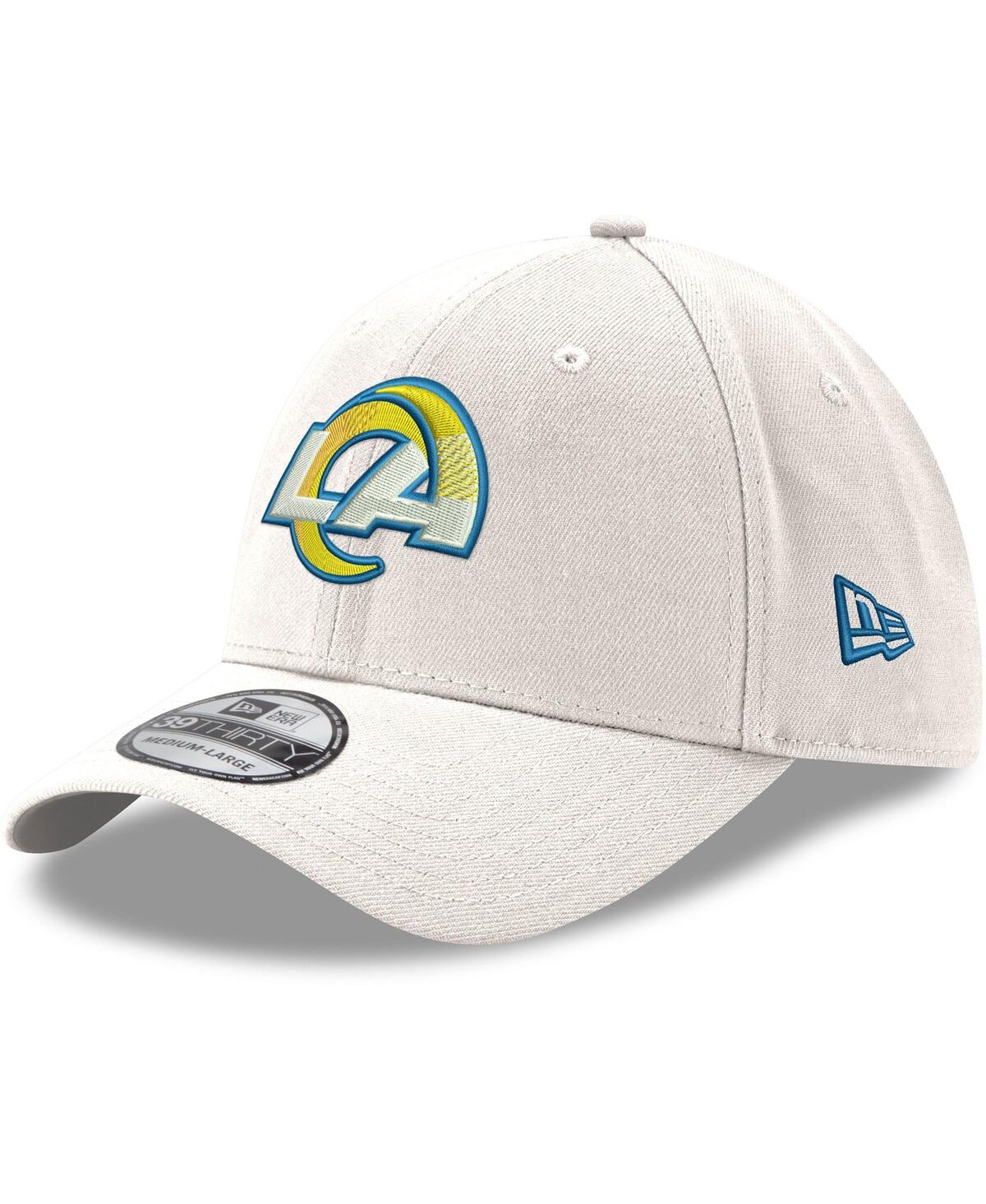 Men's New EraLos Angeles Rams La Logo Iced Ii 39THIRTY Flex Hat - White