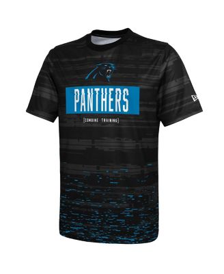 Men's Black Carolina Panthers Combine Authentic Sweep T-shirt