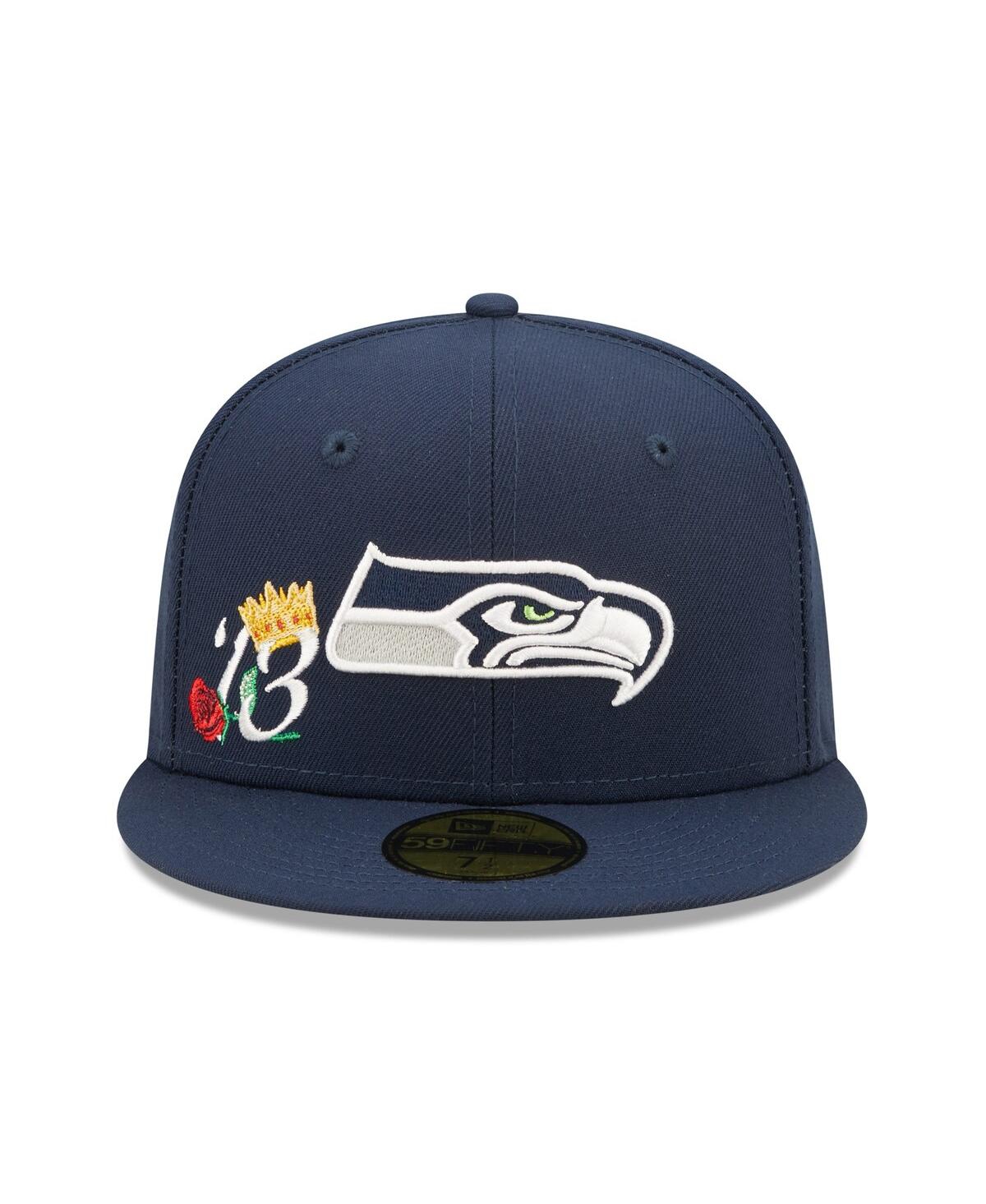 Men's New Era CollegeSeattle Seahawks Crown Super Bowl Xlviii Champions 59FIFTY Fitted Hat - Navy