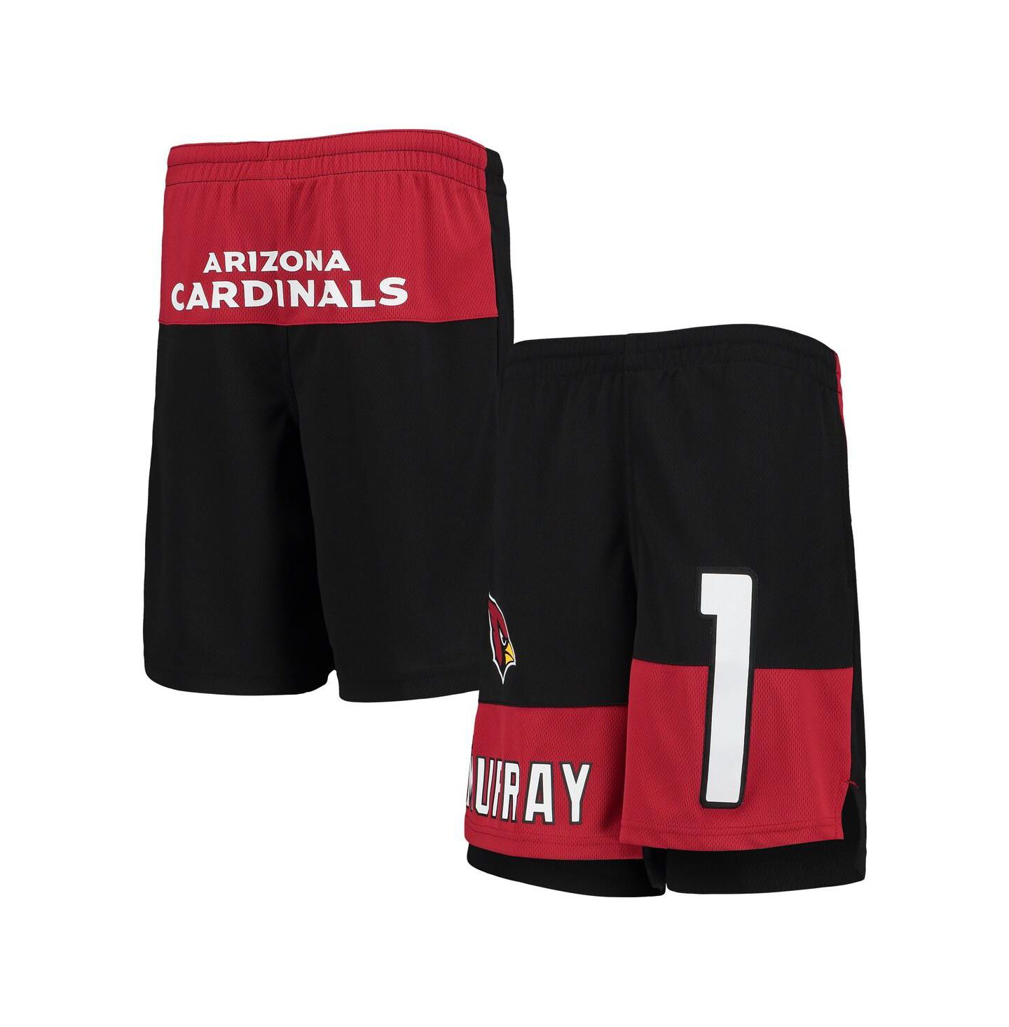 Шорты Outerstuff Kyler Murray Black Arizona Cardinals Name and Number Player для мальчиков — фото 1