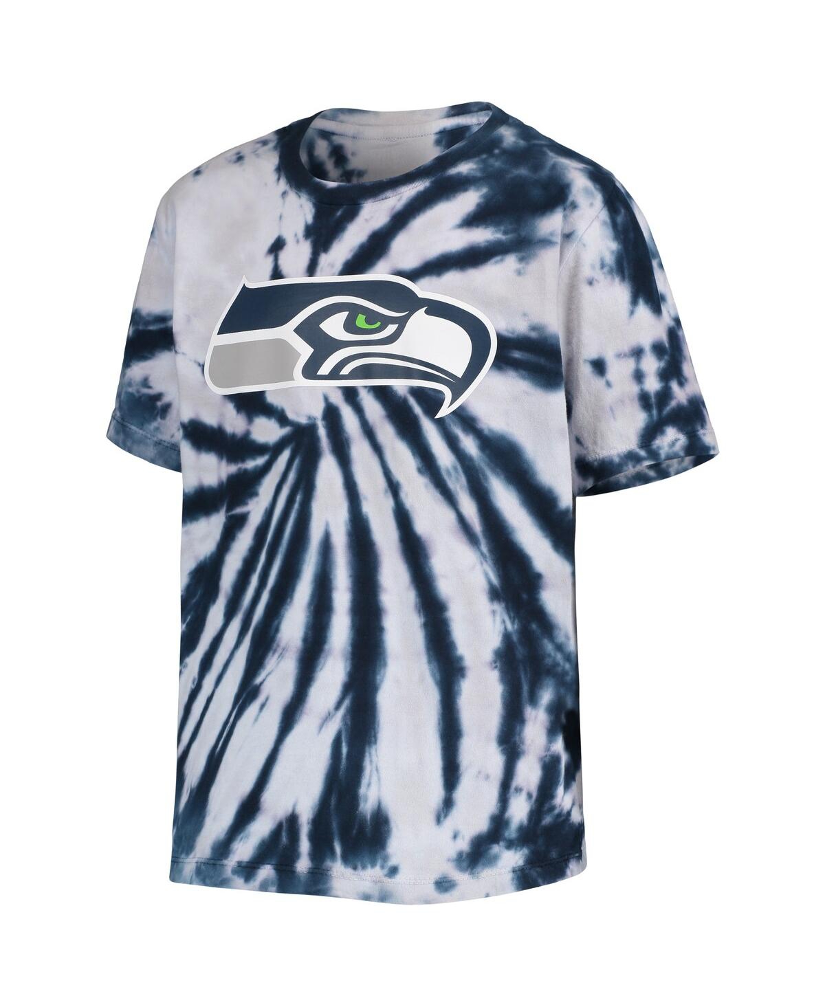 Outerstuff Seattle Seahawks Youth Team Logo T-Shirt - College Navy