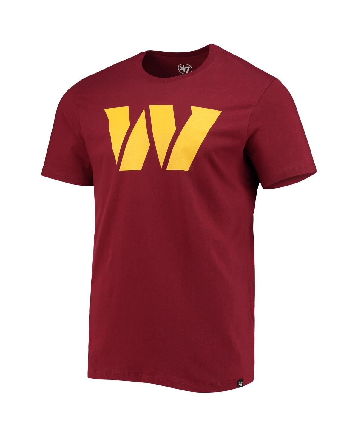 Shop 47 Brand Men's '47 Burgundy Washington Commanders Logo Imprint Super Rival T-shirt
