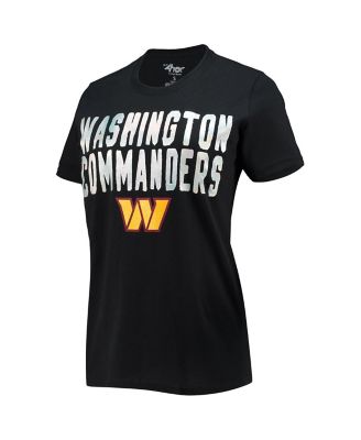 Women's Black Washington Commanders Endzone T-shirt