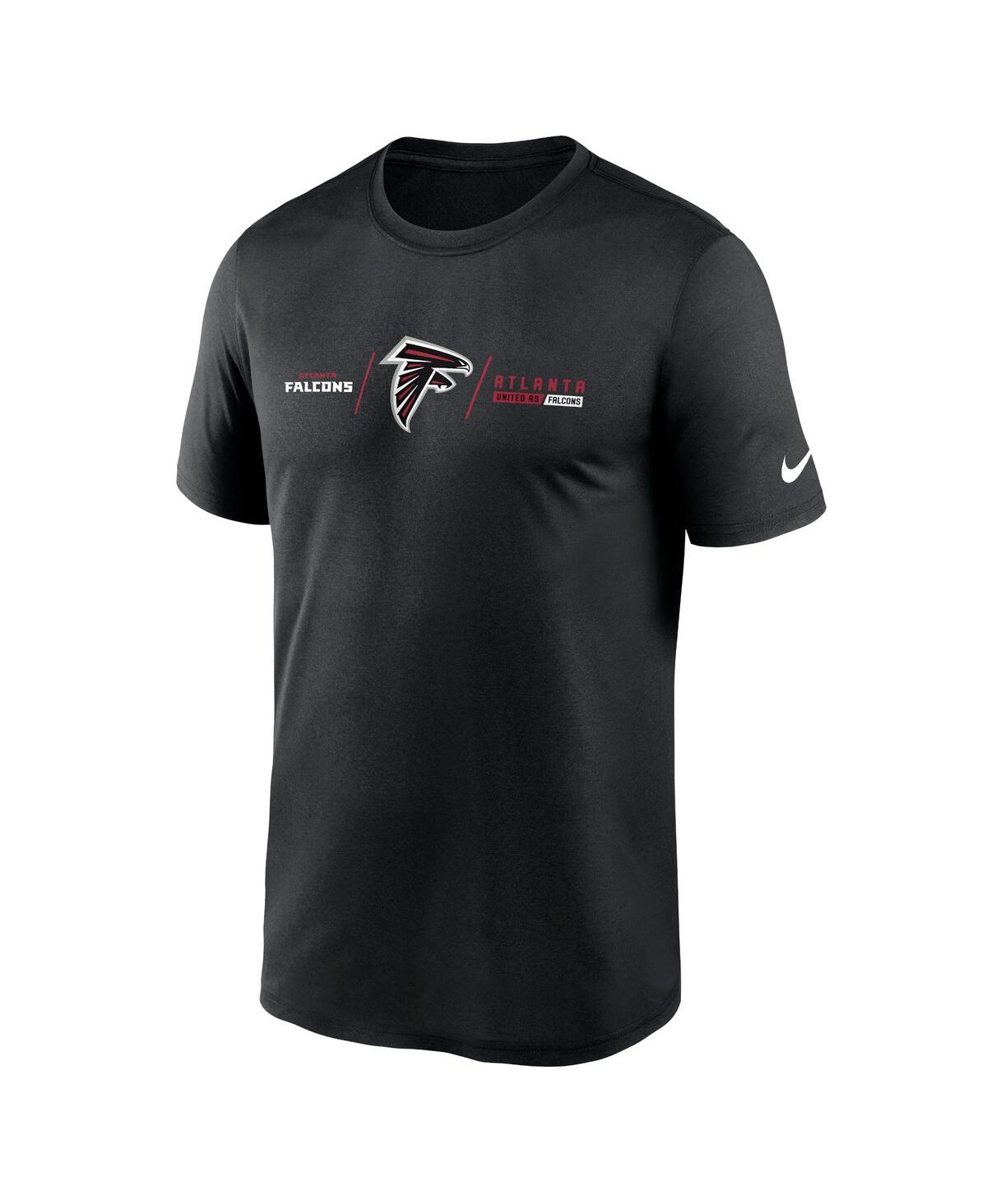 Shop Nike Men's  Black Atlanta Falcons Horizontal Lockup Legend T-shirt