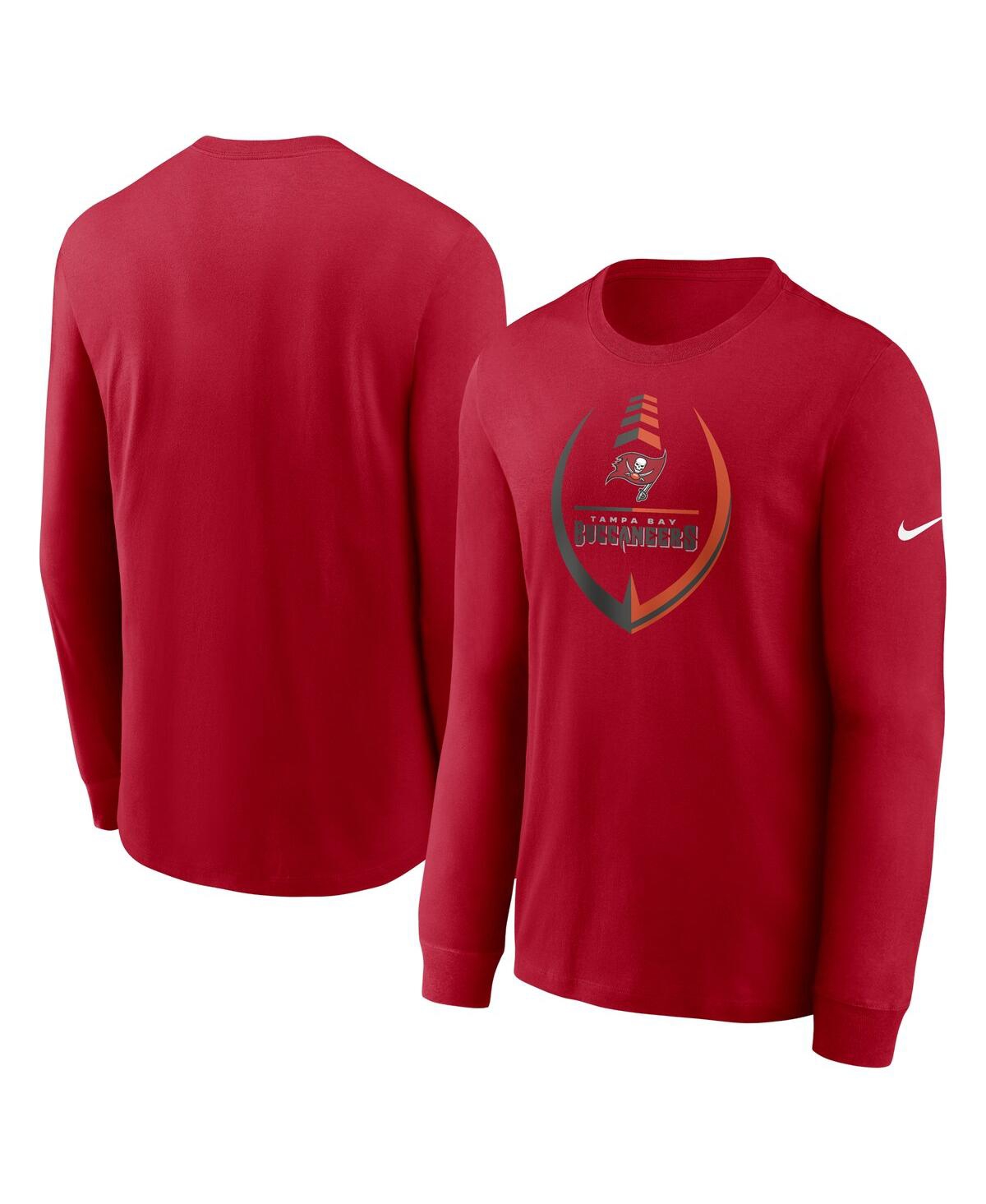 NIKE MEN'S NIKE RED TAMPA BAY BUCCANEERS ICON LEGEND LONG SLEEVE T-SHIRT