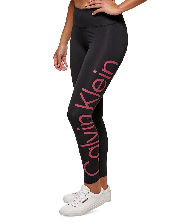 Calvin Klein Women's Jumbo Logo High-Waist Leggings - Macy's