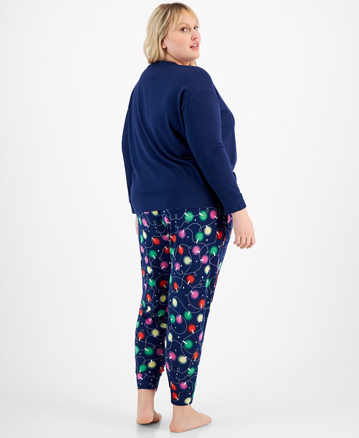 Jenni Plus Size Long Sleeve Mix It Packaged Pajama Set, Created for