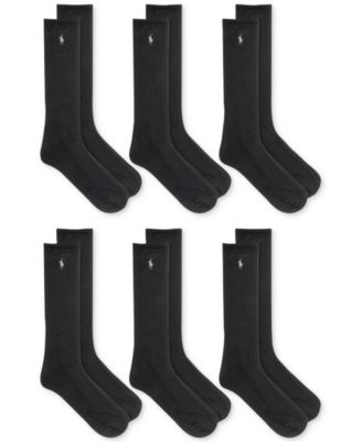 Men's 6-Pk. Performance Sport Crew Socks 
