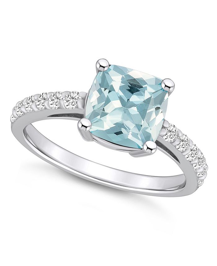 Aquamarine ring hotsell macys
