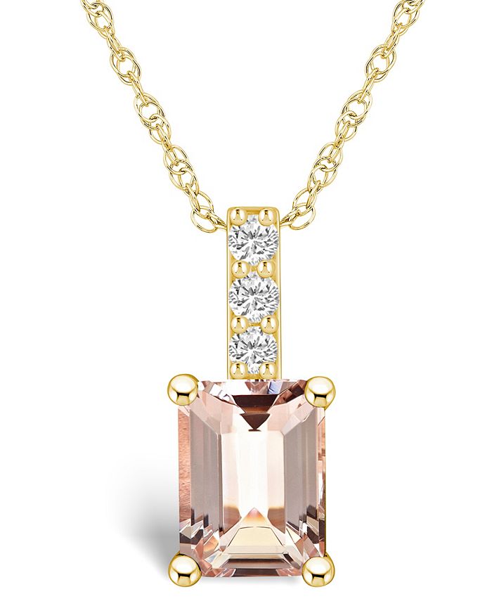 Macys online morganite necklace