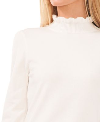 Women's Mock Neck Long Sleeve Sweater