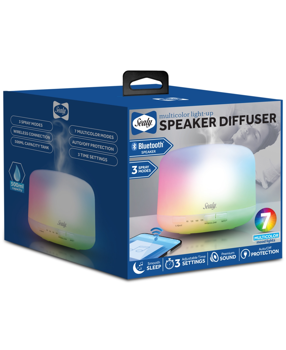 Shop Sealy Humidifier With Bluetooth Speaker In White