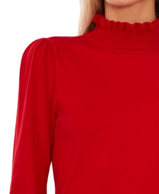 Women's Mock Neck Long Sleeve Sweater