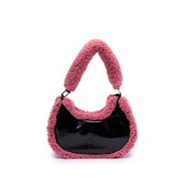 Skinnydip London Women's Top Zipper Kiely Borg Trim Shoulder Bag (Pink)