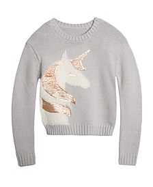 Big Girls Unicorn Sparkle Sweater, Created For Macy's 