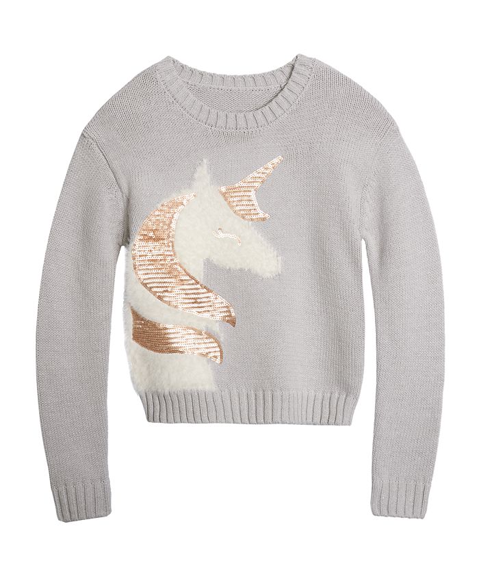 Epic Threads Big Girls Unicorn Sparkle Sweater, Created For Macy's - Macy's