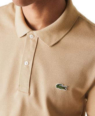 Men's Slim Fit Short Sleeve Ribbed Polo Shirt