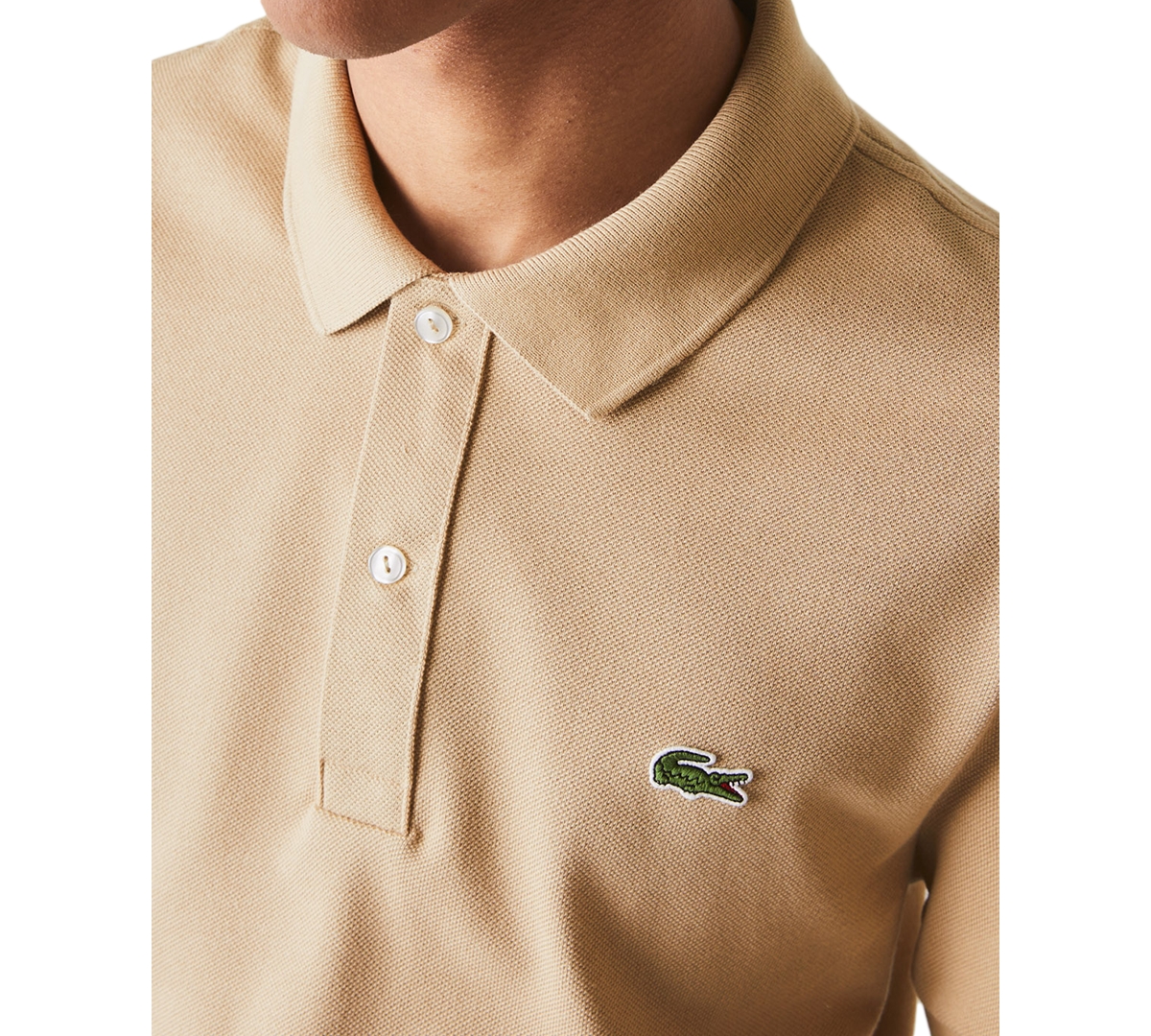 Lacoste Men's Slim Fit Short Sleeve Ribbed Polo Shirt In Brown