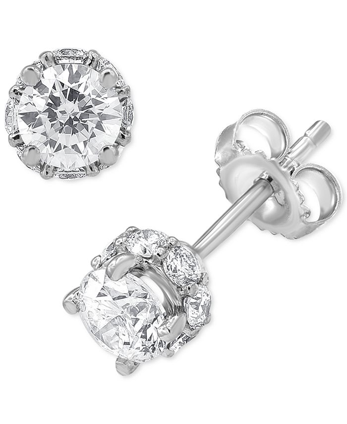 Macys 1ct diamond hot sale stud earrings