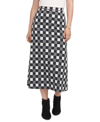 Anne Klein - Women's Check Jacquard A-Line Skirt