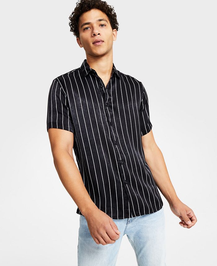 Now Available! Men's Black 09 Jersey - White Pinstripes - Small