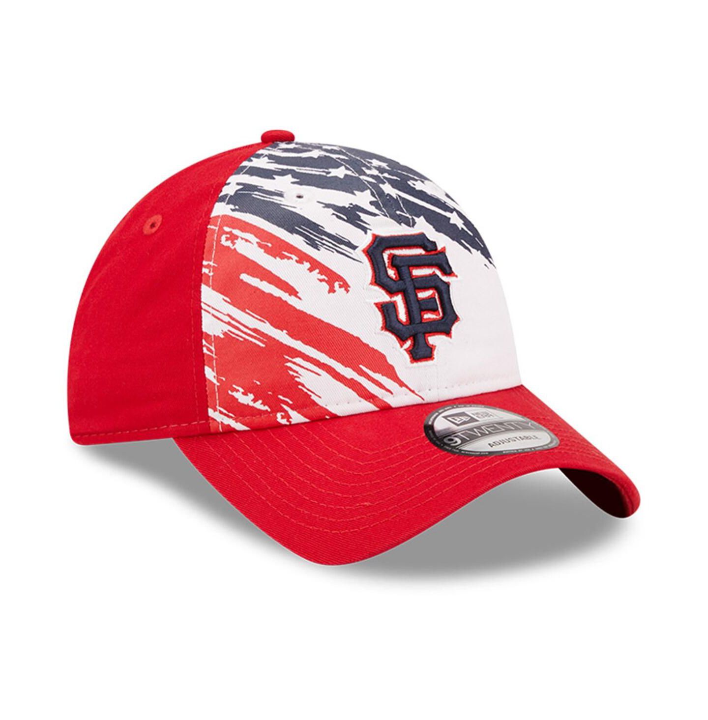 Мужская кепка New Era Red San Francisco Giants 2022 4Th Of July 9TWENTY Adjustable Hat — фото 3