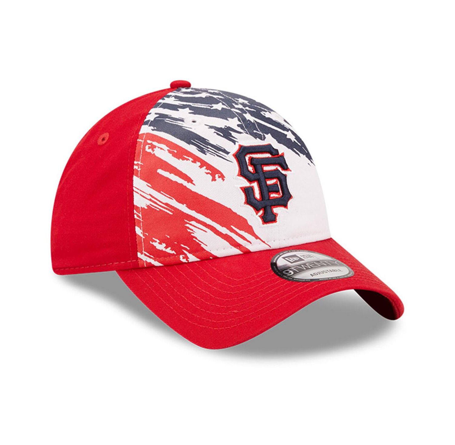 Men's Red San Francisco Giants 2022 4Th Of July 9TWENTY Adjustable Hat