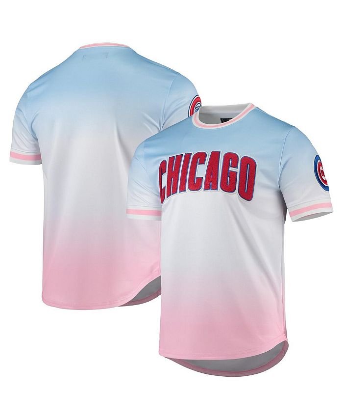 Men's Pro Standard Blue/Pink Chicago Cubs Ombre T-Shirt Size: Large