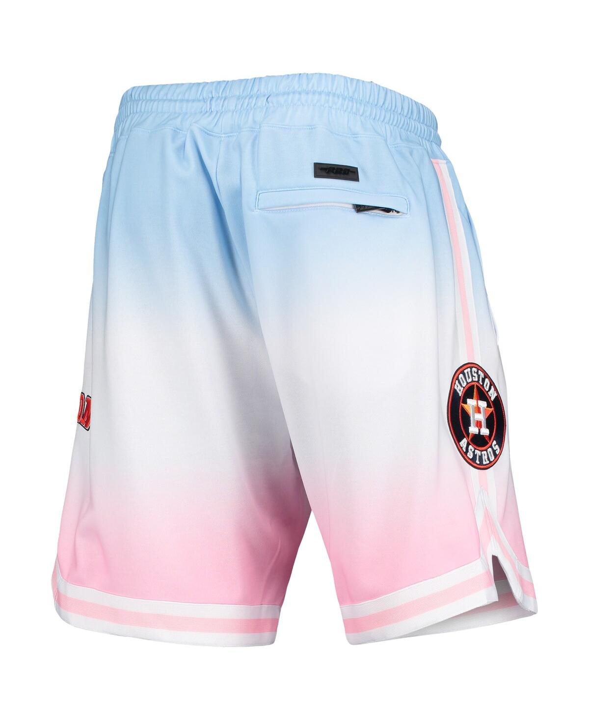 Pro Standard Men's  Blue, Pink Houston Astros Team Logo Pro Ombre Shorts In Blue,pink