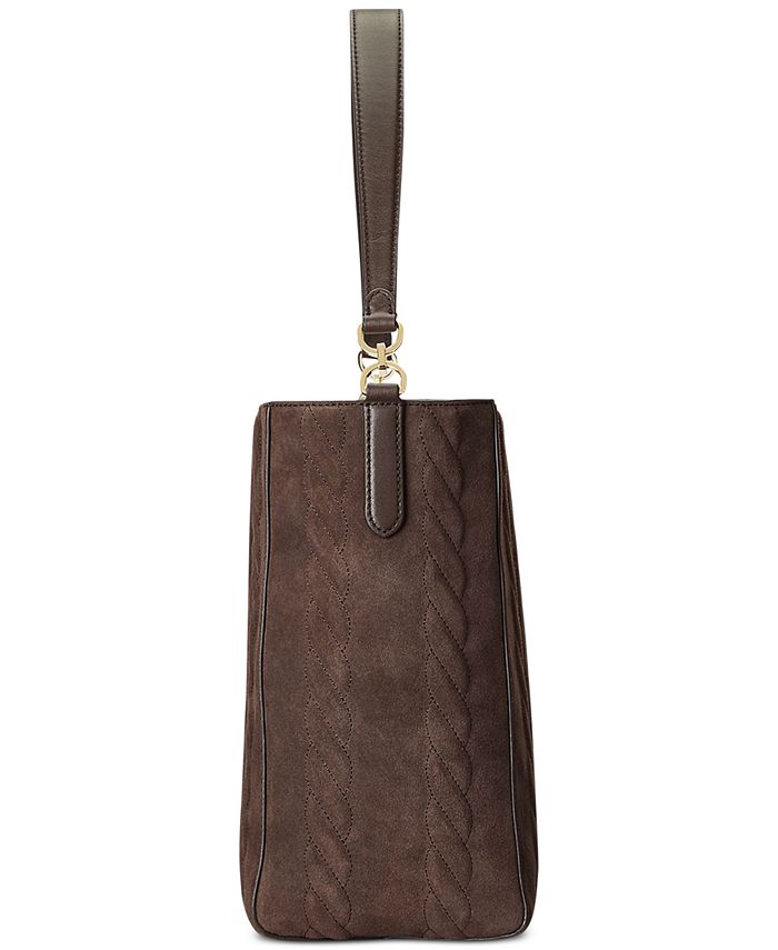 Lauren Ralph Lauren Suede Medium Adley Bucket Bag Macy's