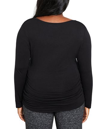 Long Sleeve Ruched Maternity Shirt