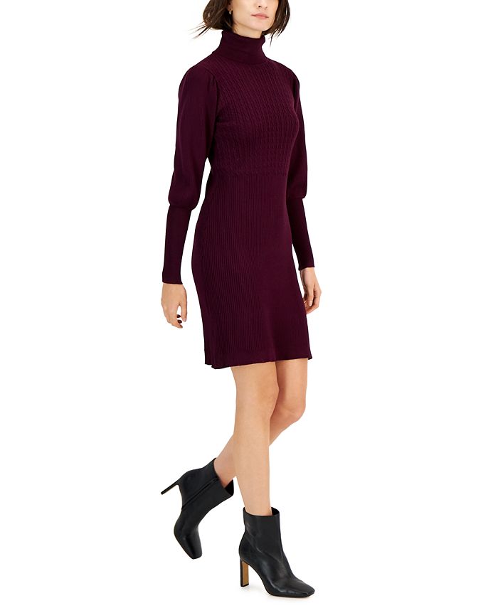 Taylor Women's MockNeck LongSleeve Sweater Dress Macy's
