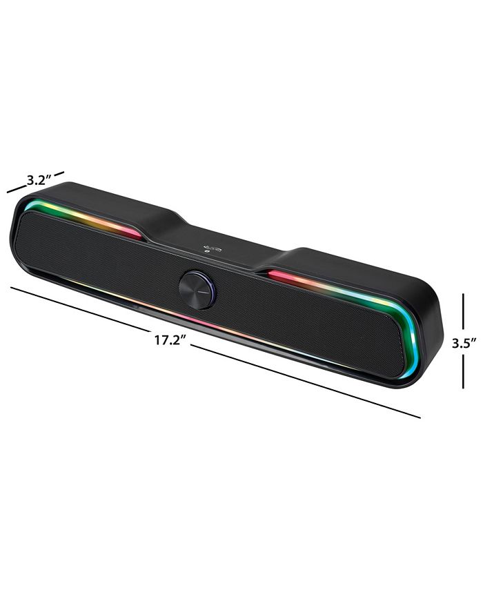 iLive 17" Bluetooth Multimedia Sound Bar, 17.32" x 3.46" Macy's