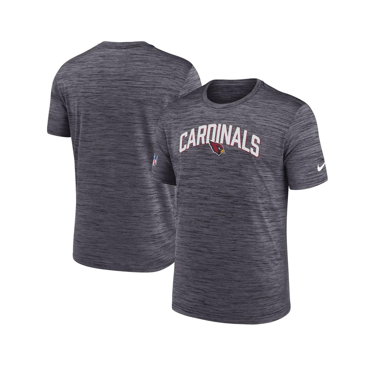 Men's Black Arizona Cardinals Velocity Athletic Stack Performance T-shirt