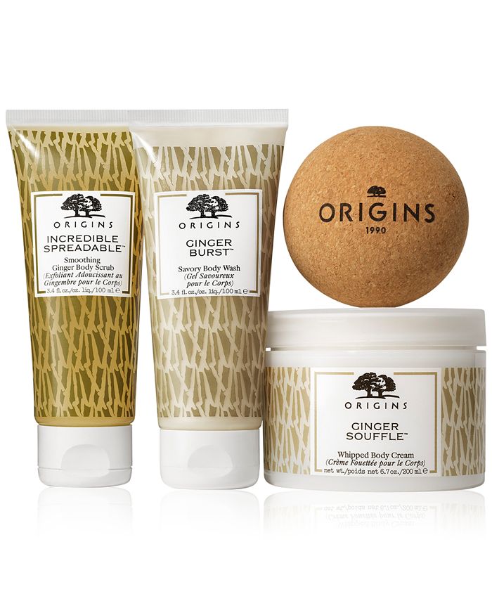 Origins 4Pc. Spice Is Nice Ginger Body Wash, Scrub & Cream Set Macy's