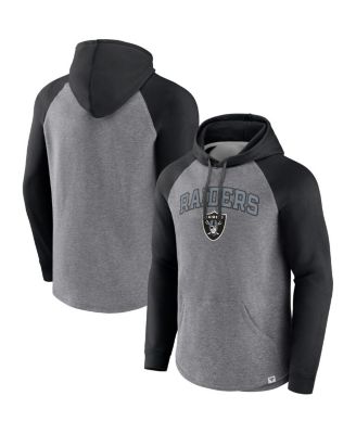 Fanatics Men's Branded Black, Heathered Charcoal Las Vegas Raiders Big and  Tall Lightweight Raglan Pullover Hoodie - Macy's