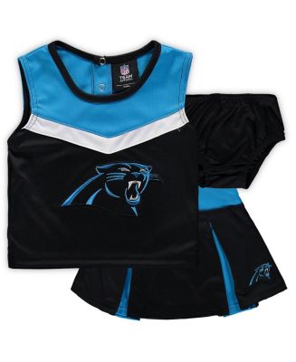 : Outerstuff Girls Youth Black Carolina Panthers Spirit