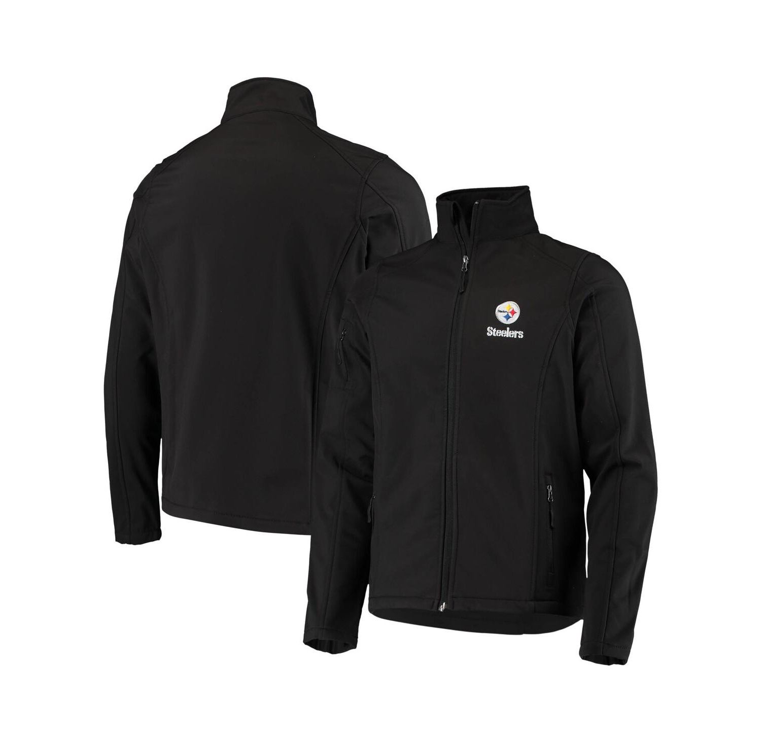 Men's Black Pittsburgh Steelers Sonoma Softshell Full-Zip Jacket